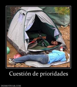 Cuestión de prioridades