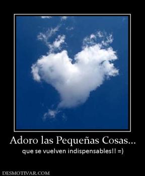Adoro las Pequeñas Cosas... que se vuelven indispensables!! =)