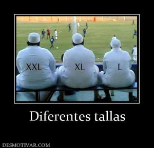Diferentes tallas