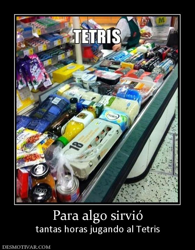 Para algo sirvió tantas horas jugando al Tetris