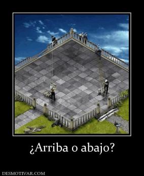 ¿Arriba o abajo?