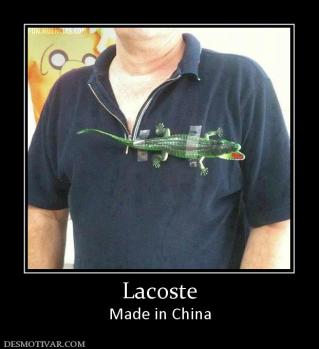 Lacoste Made in China