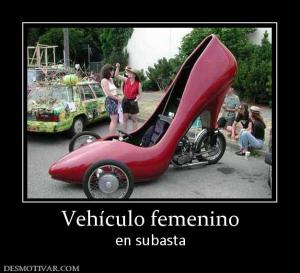 Vehículo femenino en subasta