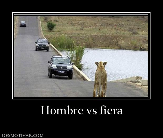 Hombre vs fiera