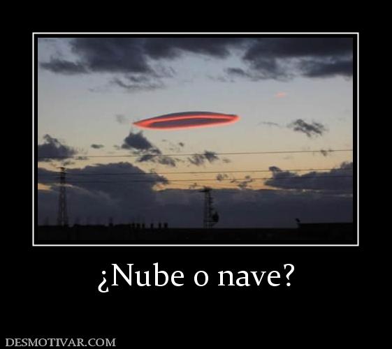 ¿Nube o nave?