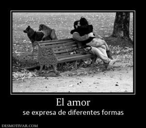 El amor se expresa de diferentes formas