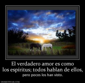 El verdadero amor es como los espíritus; todos hablan de ellos, pero pocos los han visto.