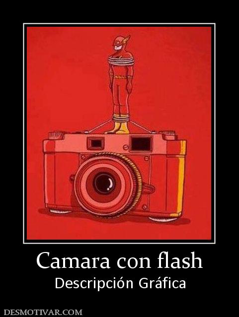 Camara con flash Descripción Gráfica