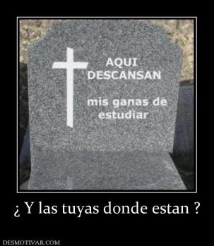 ¿ Y las tuyas donde estan ?