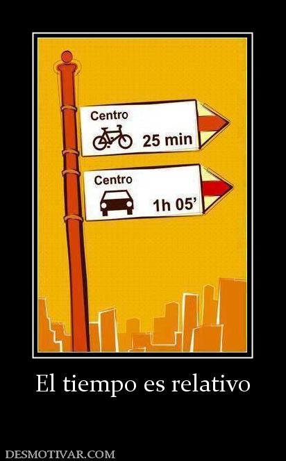 El tiempo es relativo