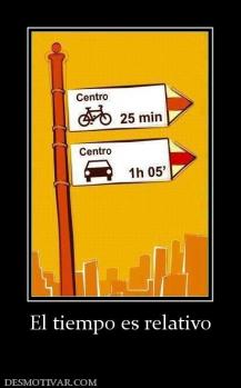 El tiempo es relativo