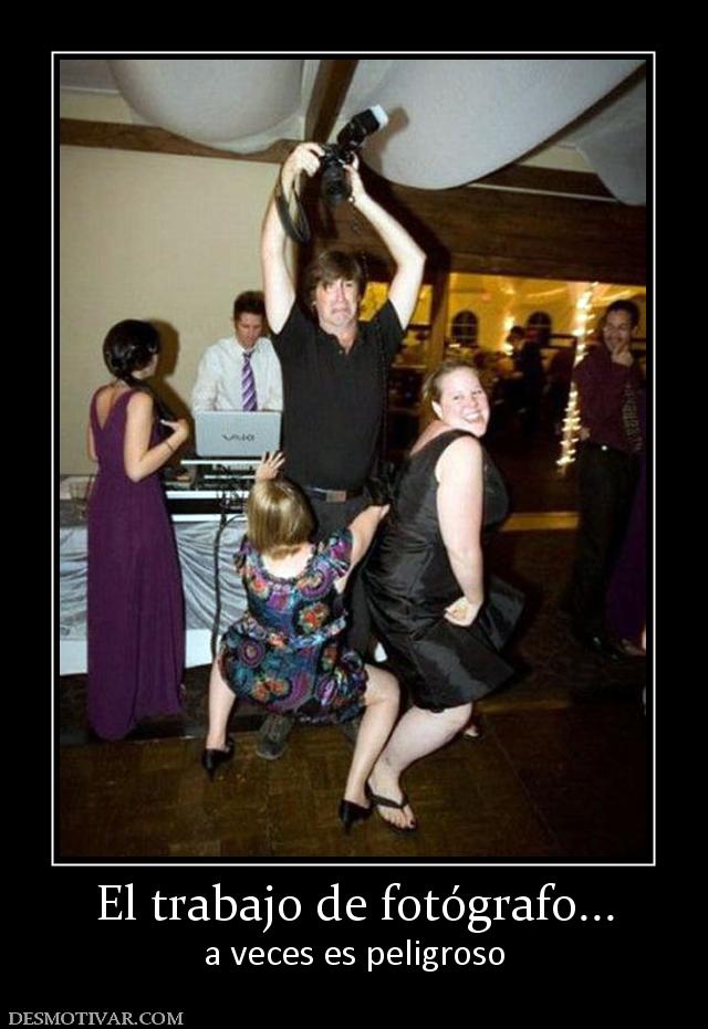 El trabajo de fotógrafo... a veces es peligroso