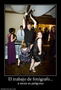 El trabajo de fotógrafo... a veces es peligroso