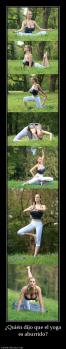 ¿Quién dijo que el yoga es aburrido?