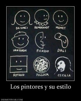 Los pintores y su estilo