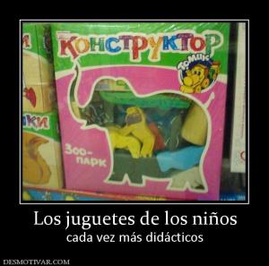 Los juguetes de los niños cada vez más didácticos