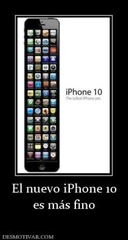 El nuevo iPhone 10 es más fino
