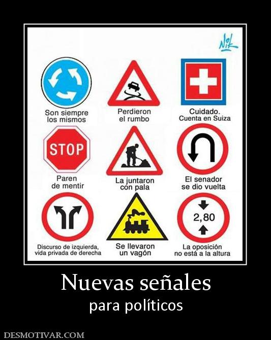 Nuevas señales para políticos