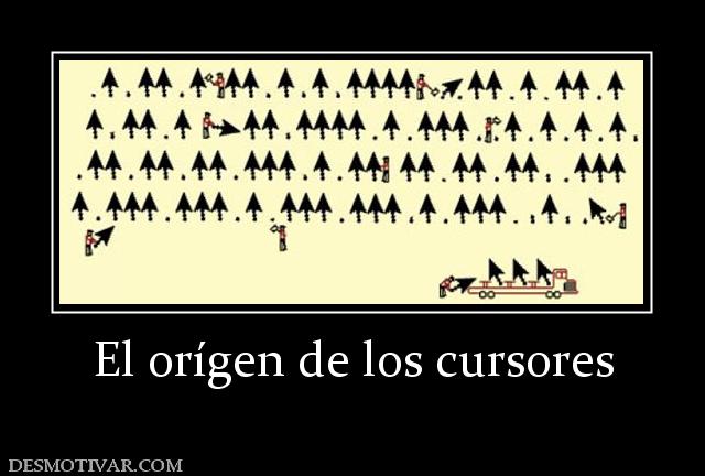 El orígen de los cursores