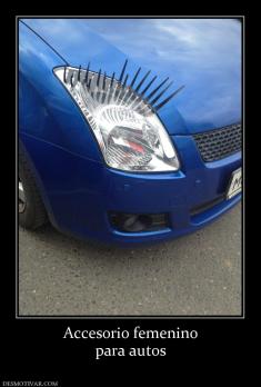 Accesorio femenino para autos