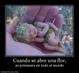 Cuando se abre una flor, es primavera en todo el mundo
