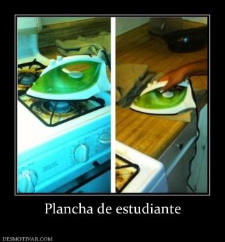 Plancha de estudiante