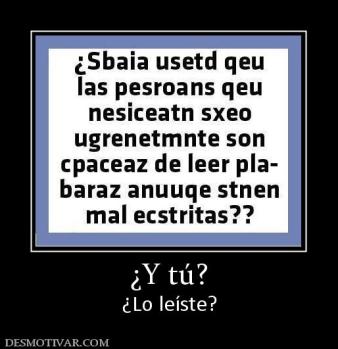¿Y tú? ¿Lo leíste?