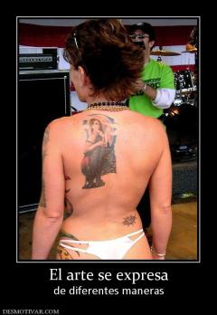 El arte se expresa de diferentes maneras