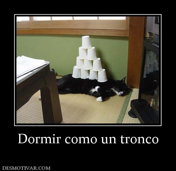 Dormir como un tronco
