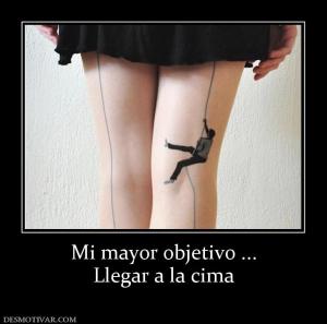 Mi mayor objetivo ... Llegar a la cima