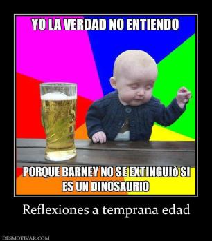 Reflexiones a temprana edad