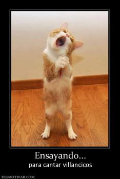 Ensayando... para cantar villancicos