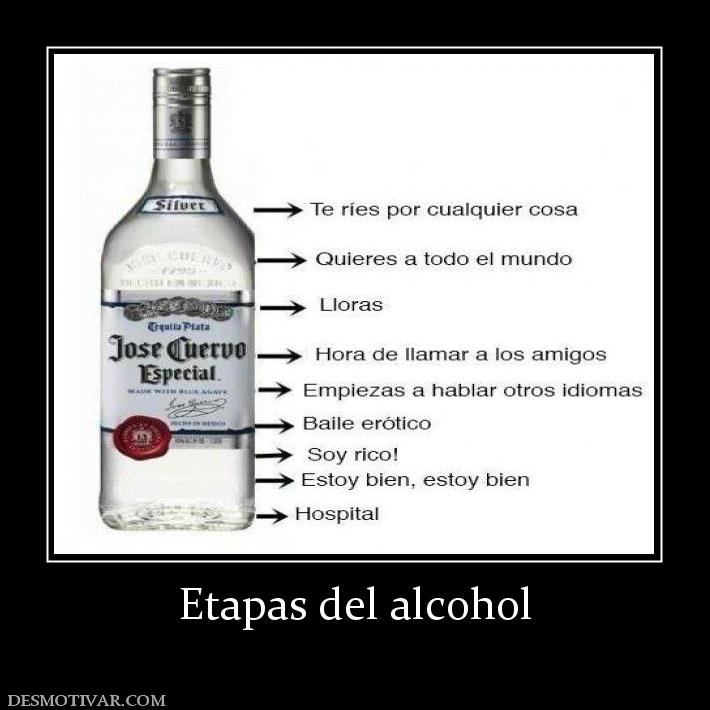 Etapas del alcohol
