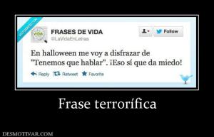 Frase terrorífica