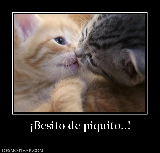 ¡Besito de piquito..!