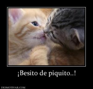 ¡Besito de piquito..!