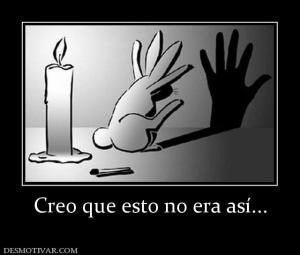 Creo que esto no era así...