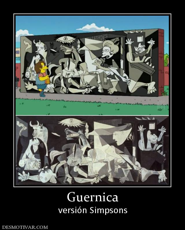 Guernica versión Simpsons