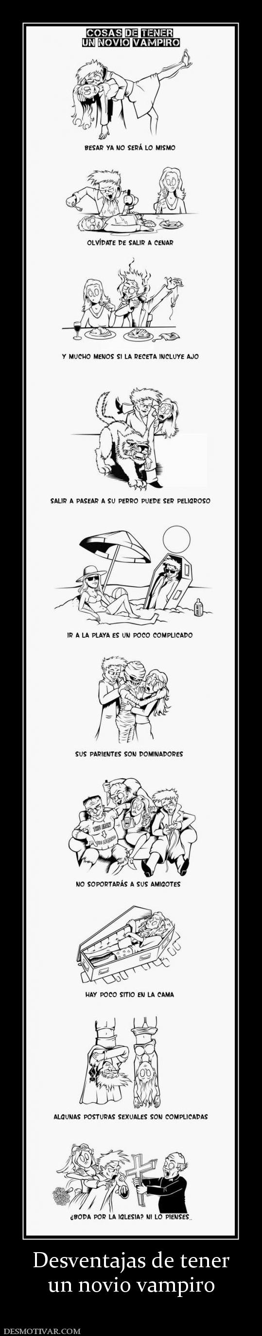 Desventajas de tener un novio vampiro