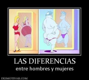 LAS DIFERENCIAS entre hombres y mujeres