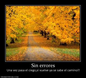 Sin errores Una vez pasa el ciego,si vuelve ya se sabe el camino!!