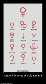 Simbolo de como es cada mujer :B