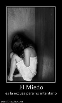 El Miedo es la excusa para no intentarlo