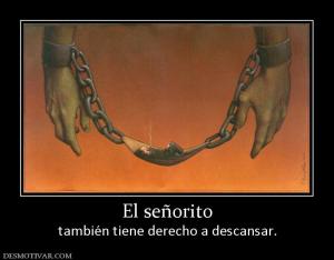 El señorito también tiene derecho a descansar.