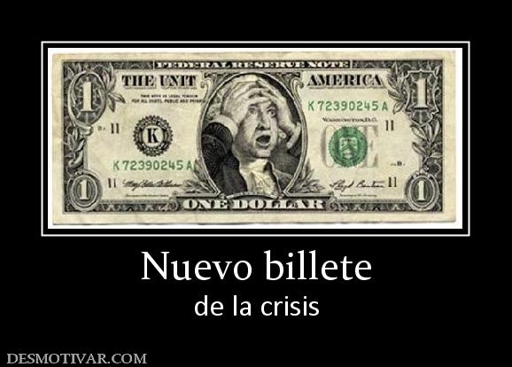 Nuevo billete de la crisis
