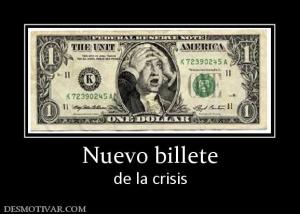 Nuevo billete de la crisis