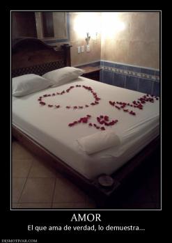 AMOR El que ama de verdad, lo demuestra...