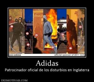Adidas Patrocinador oficial de los disturbios en Inglaterra