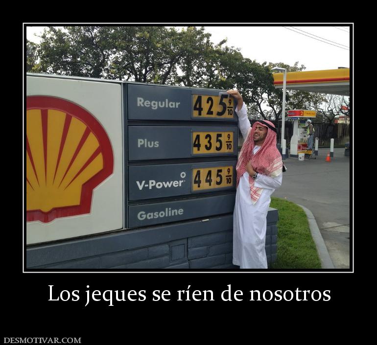 Los jeques se ríen de nosotros