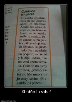 El niño lo sabe!